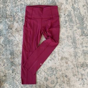 Lululemon Fast and Free High-Rise Crop - 19”